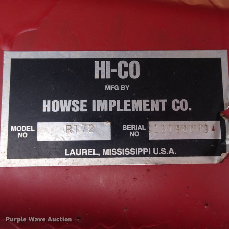 image for item GI9773 Howse RT72 tiller