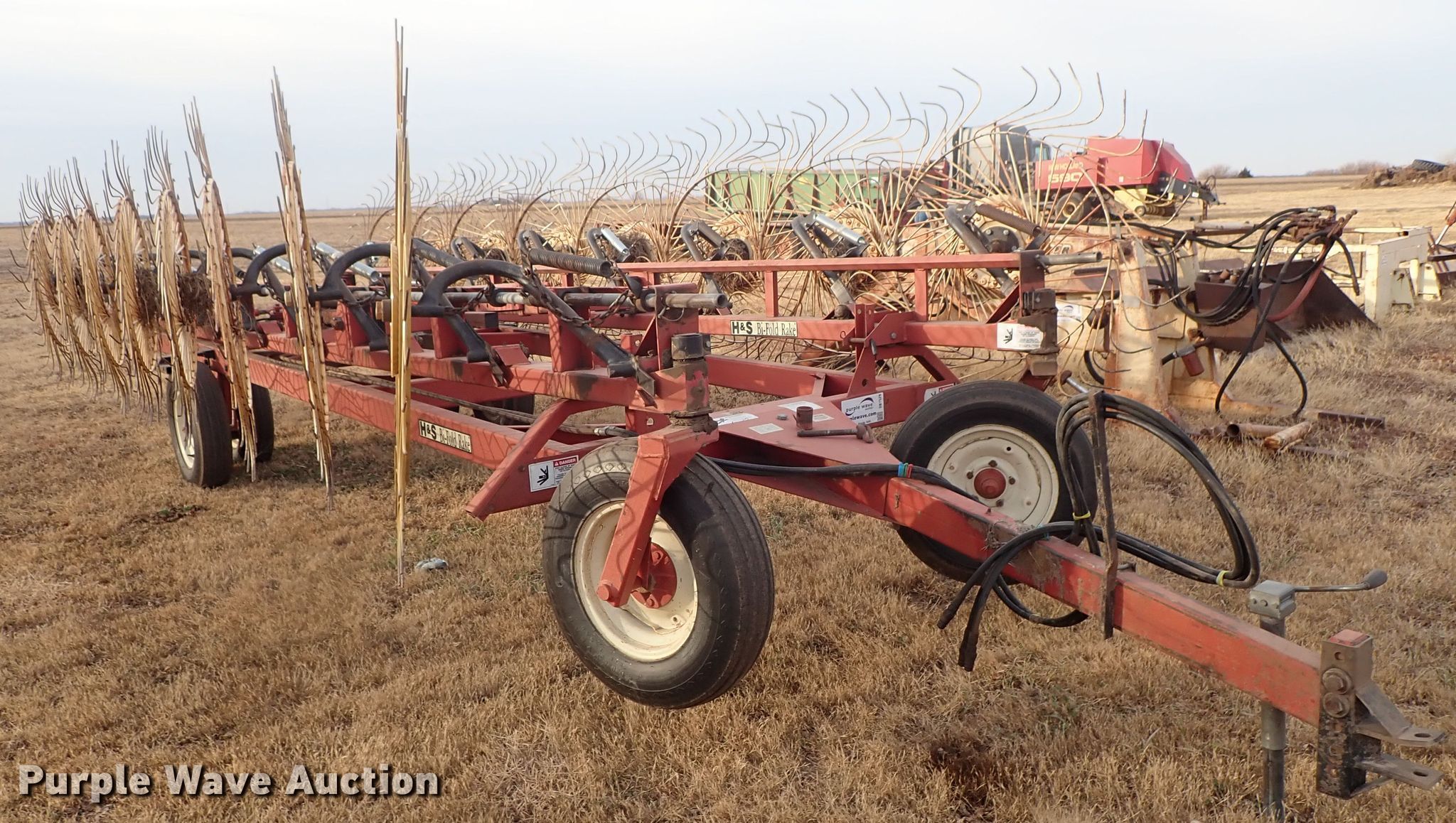 H&S hay rake in Lyons, KS Item DB7529 sold Purple Wave
