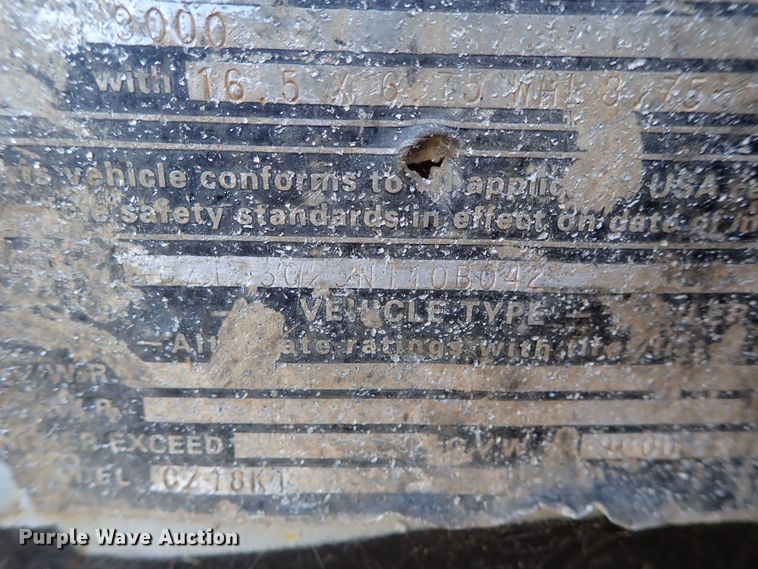 image for item DB7535 1992 CZ Engineering 27MXUT equipment trailer