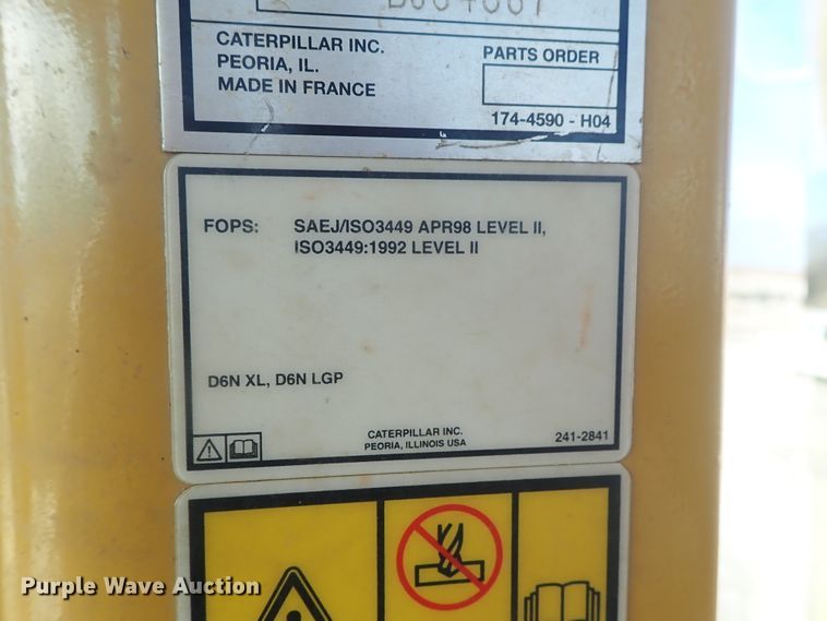 image for item DC3434 2006 Caterpillar D6N XL dozer