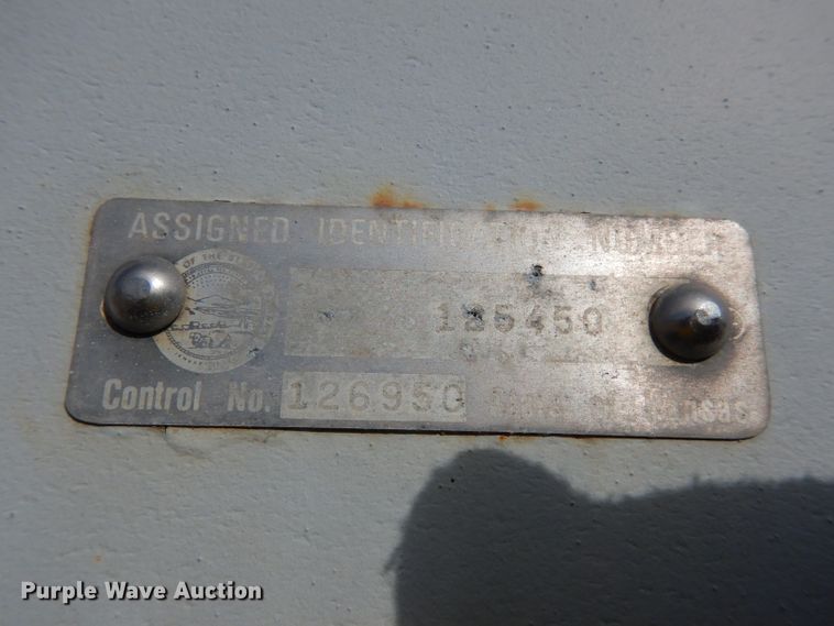 image for item DE4153 2004 shop built equipment trailer