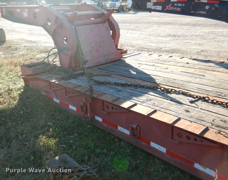 image for item DF2593 1999 Dynaweld FB lowboy equipment trailer