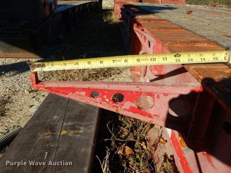 image for item DF2593 1999 Dynaweld FB lowboy equipment trailer
