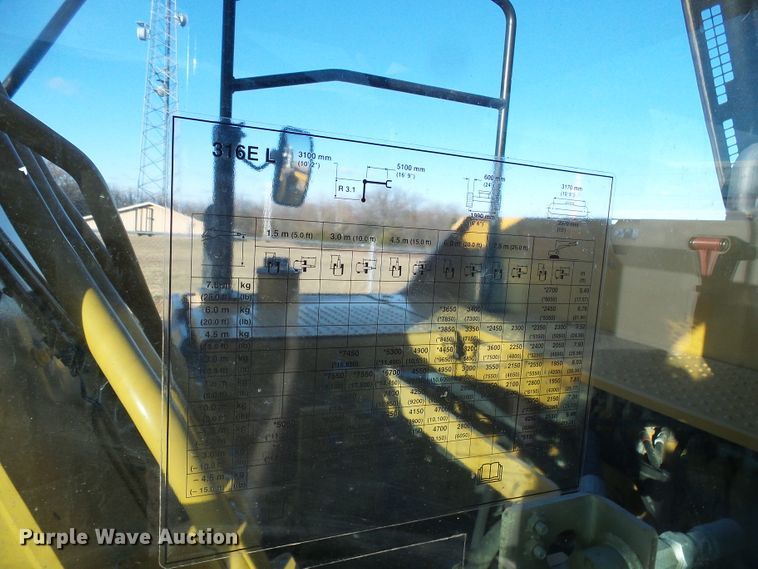 image for item DG5548 2012 Caterpillar 316EL excavator