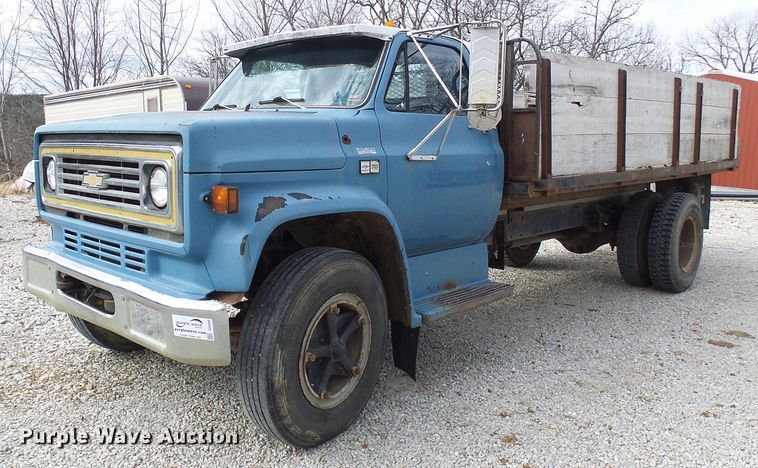 image for item DG5560 1987 Chevrolet C70 flat dump bed truck