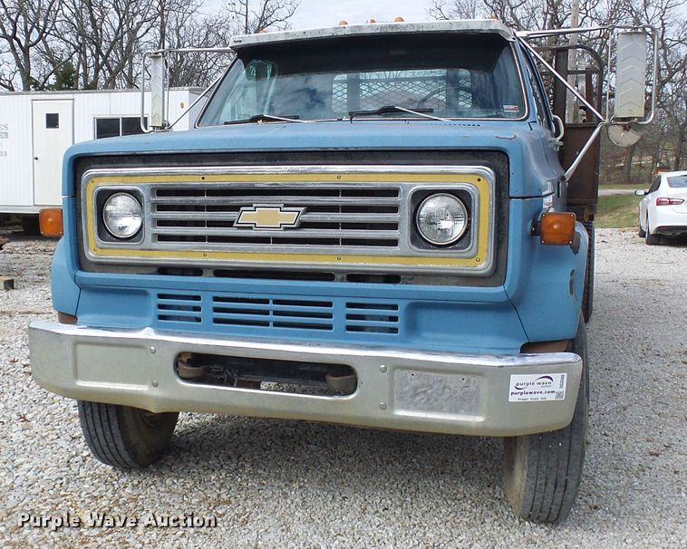 image for item DG5560 1987 Chevrolet C70 flat dump bed truck