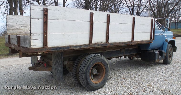 image for item DG5560 1987 Chevrolet C70 flat dump bed truck