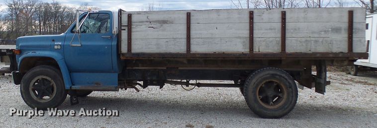 image for item DG5560 1987 Chevrolet C70 flat dump bed truck