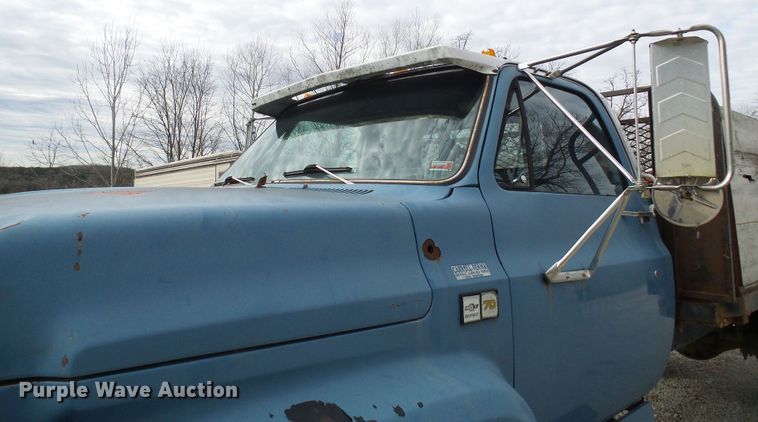 image for item DG5560 1987 Chevrolet C70 flat dump bed truck