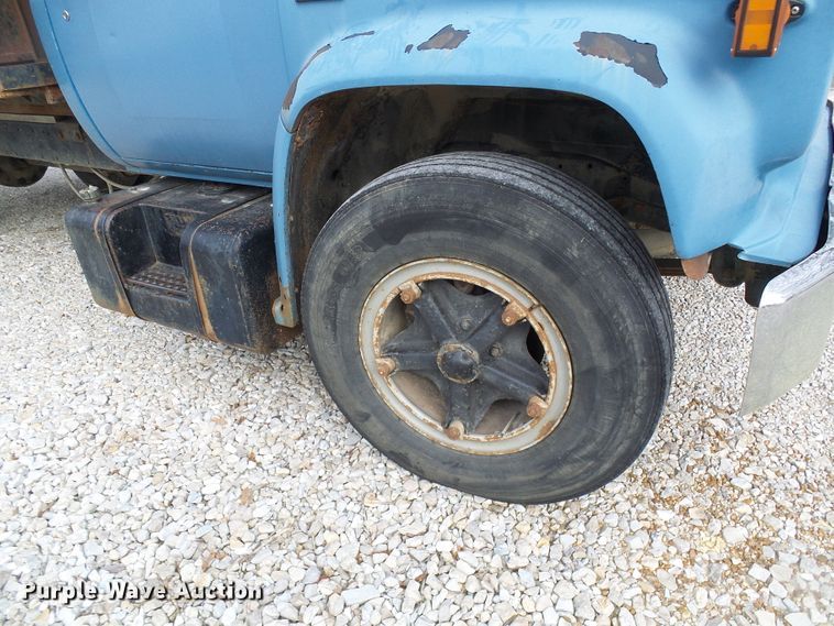 image for item DG5560 1987 Chevrolet C70 flat dump bed truck