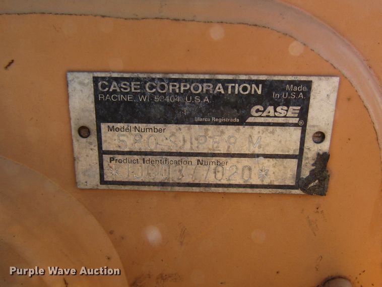 image for item DG6682 2003 Case 580 Super M backhoe