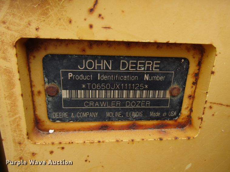 image for item DG6734 2005 John Deere 650J dozer