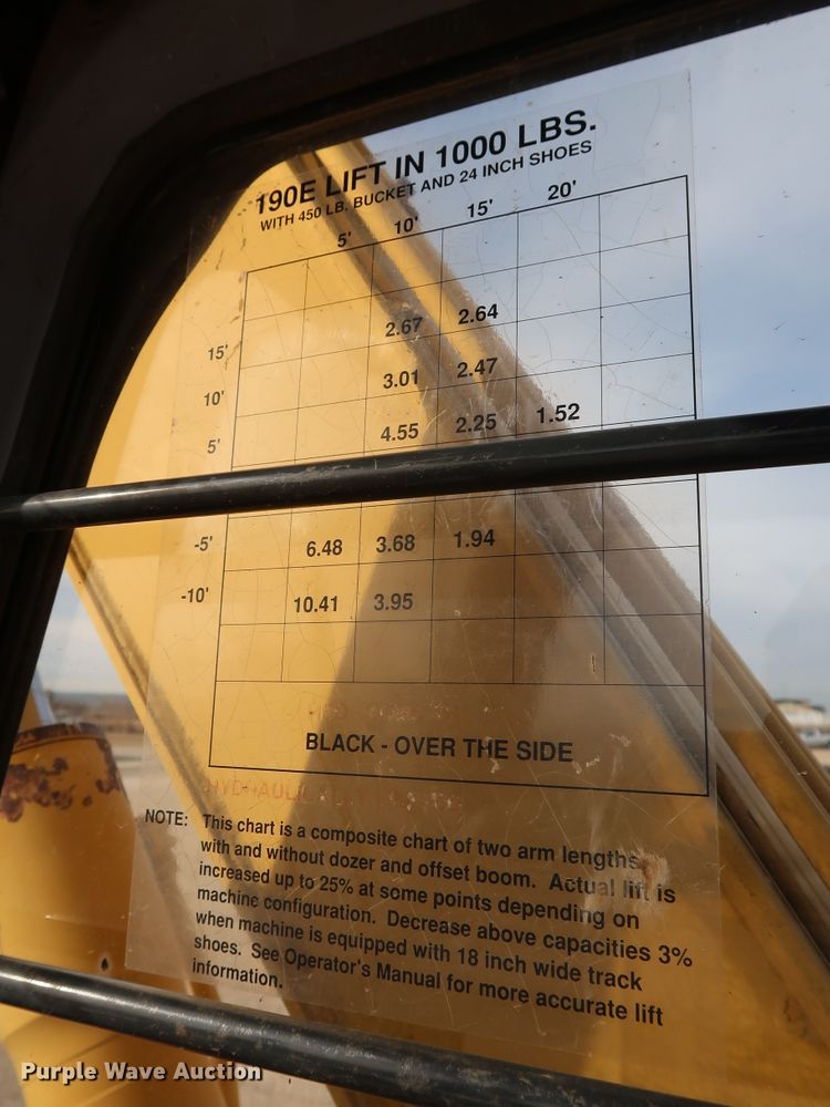 image for item DH0752 1994 John Deere 190E mini excavator