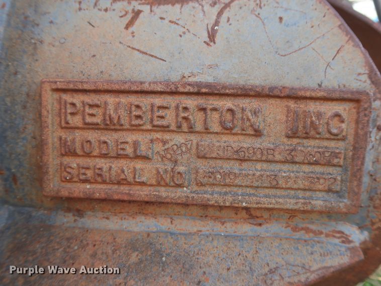 image for item DH0755 Pemberton 13207JP690B3X-OP excavator grapple