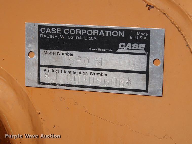 image for item DH0788 2001 Case 580M backhoe