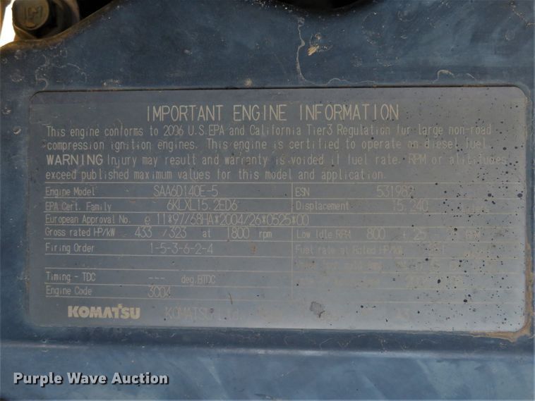 image for item DH1692 2008 Komatsu PC600LC-8 excavator