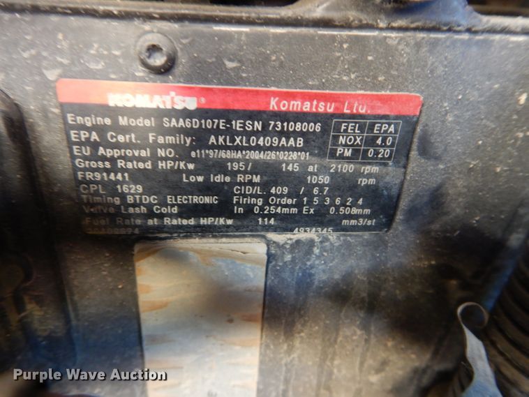 image for item DH4271 2011 Komatsu WA380-6 wheel loader