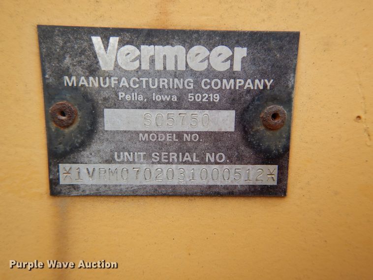image for item DH5006 Vermeer V5750 trencher