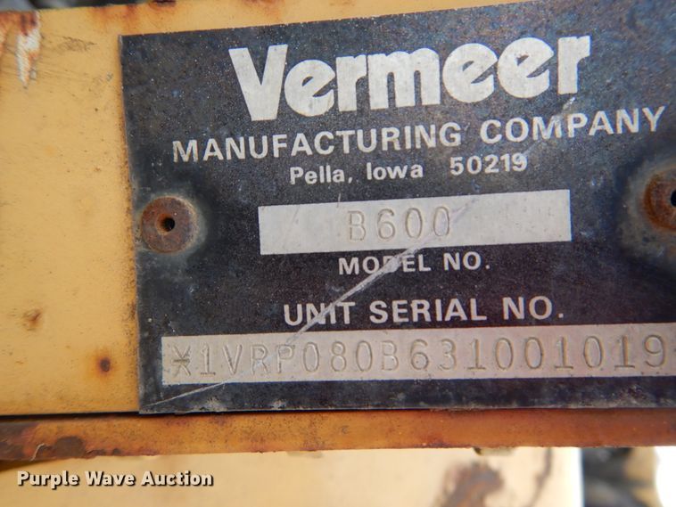 image for item DH5006 Vermeer V5750 trencher