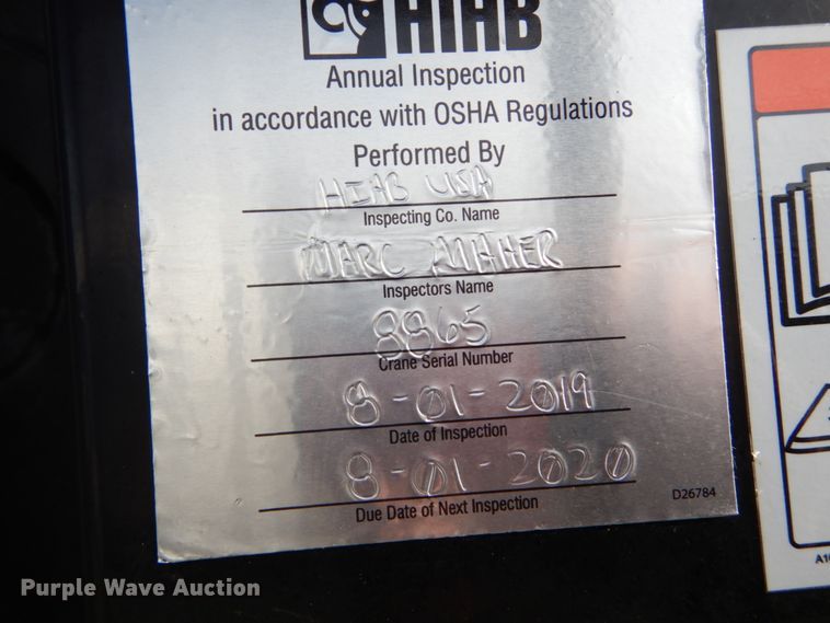 image for item DH5012 2000 Sterling L9500 crane truck