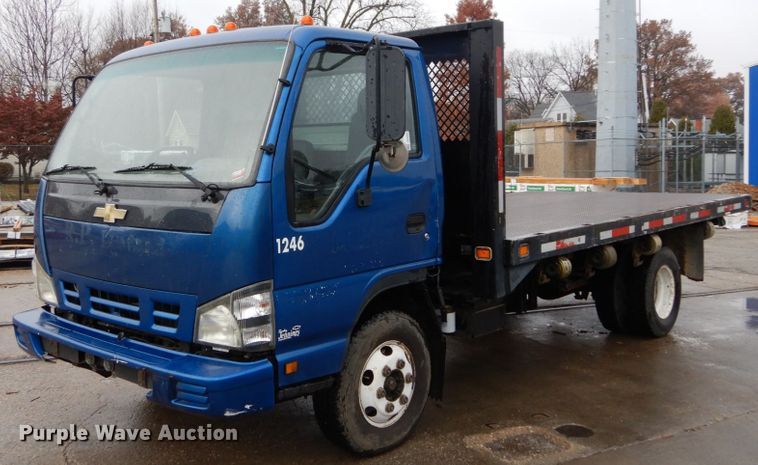 image for item DH5037 2006 Chevrolet W4500 flat dump bed truck