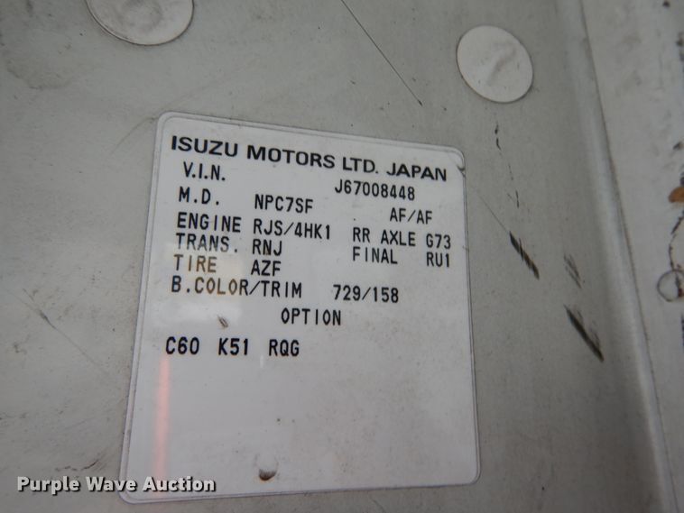 image for item DH5037 2006 Chevrolet W4500 flat dump bed truck