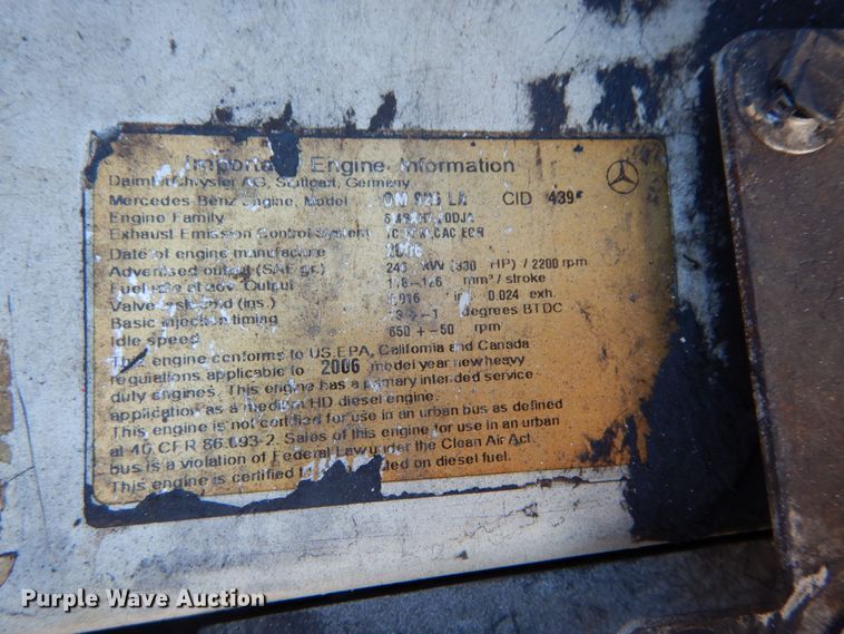 image for item DH5039 2007 Sterling Acterra dump truck