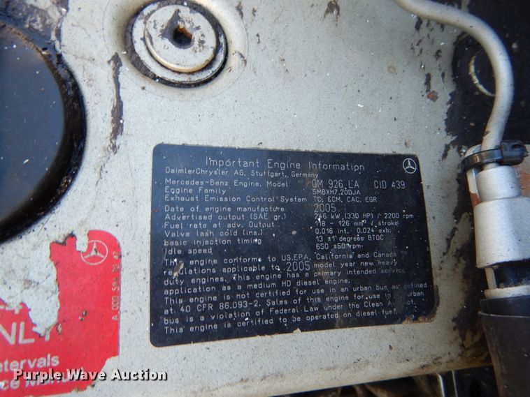 image for item DH5040 2005 Sterling Acterra dump truck