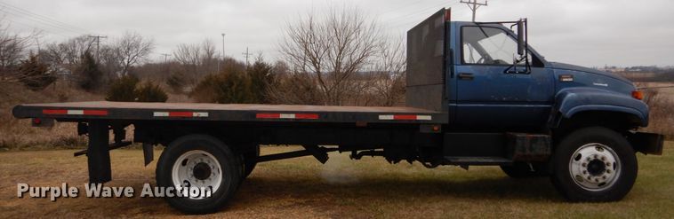image for item DH5043 2002 GMC C6500 flat dump bed truck