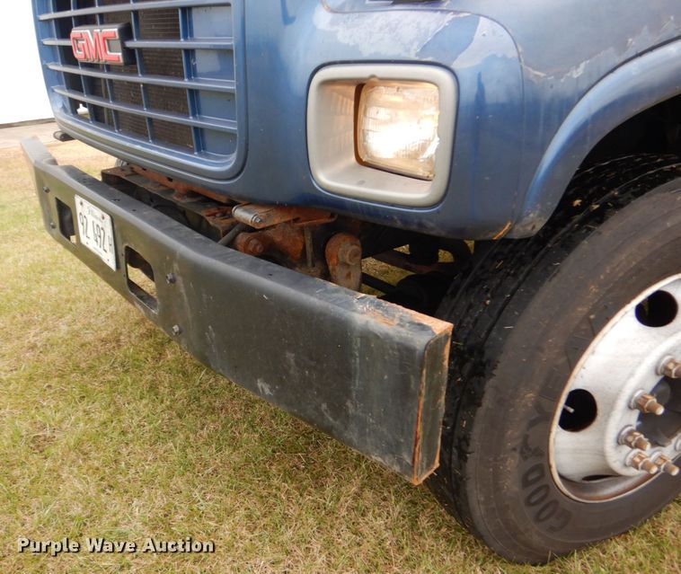 image for item DH5043 2002 GMC C6500 flat dump bed truck