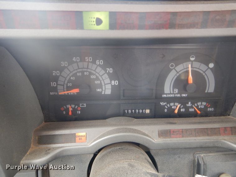 image for item DH5043 2002 GMC C6500 flat dump bed truck