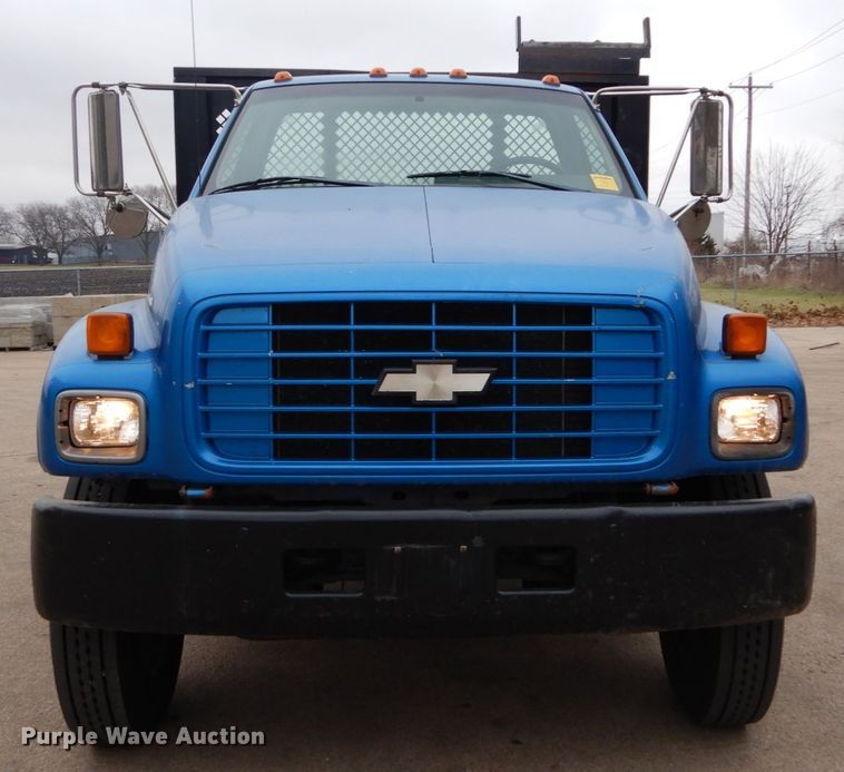 image for item DH5045 1997 Chevrolet C6500 flat dump bed truck