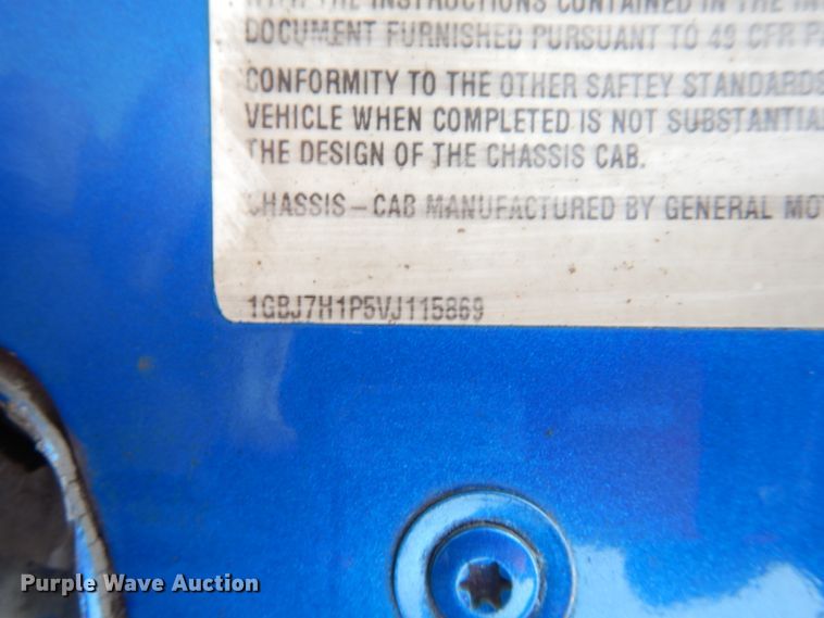 image for item DH5045 1997 Chevrolet C6500 flat dump bed truck