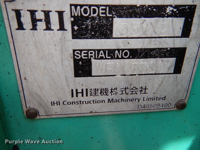 image for item DH5049 2006 IHI 35VX2 mini excavator