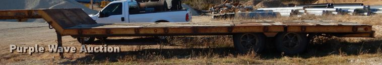 image for item DH5052 1991 Etnyre drop deck equipment trailer