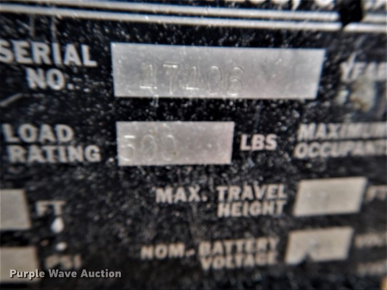 image for item DH5064 1998 Grove MZ46CXT boom lift