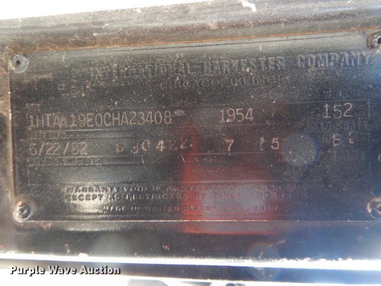 image for item DH6791 1982 International 1954 dump truck