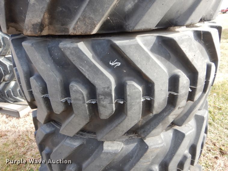 image for item DH6906 (4) 39 x 15-22.5 foam filled tires