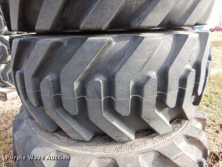 image for item DH6906 (4) 39 x 15-22.5 foam filled tires