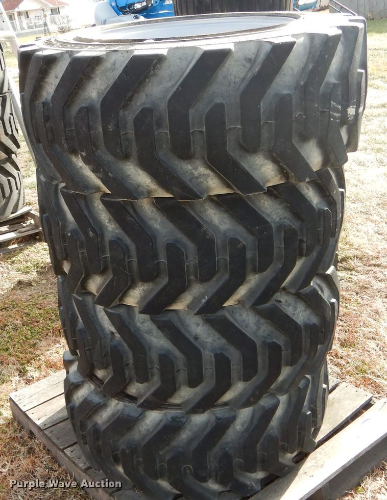 image for item DH6907 (4) 39 x 15-22.5 foam filled tires