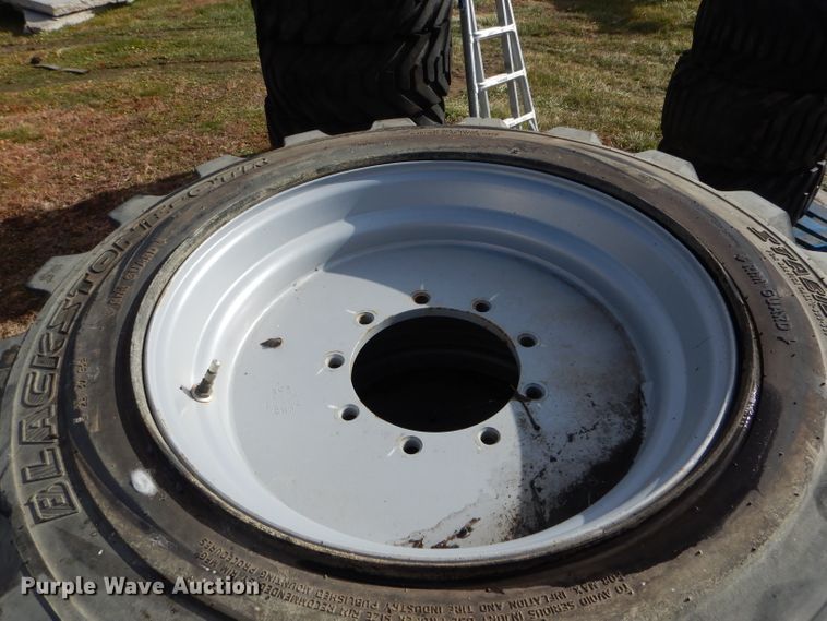 image for item DH6907 (4) 39 x 15-22.5 foam filled tires