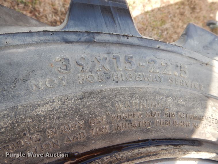 image for item DH6907 (4) 39 x 15-22.5 foam filled tires