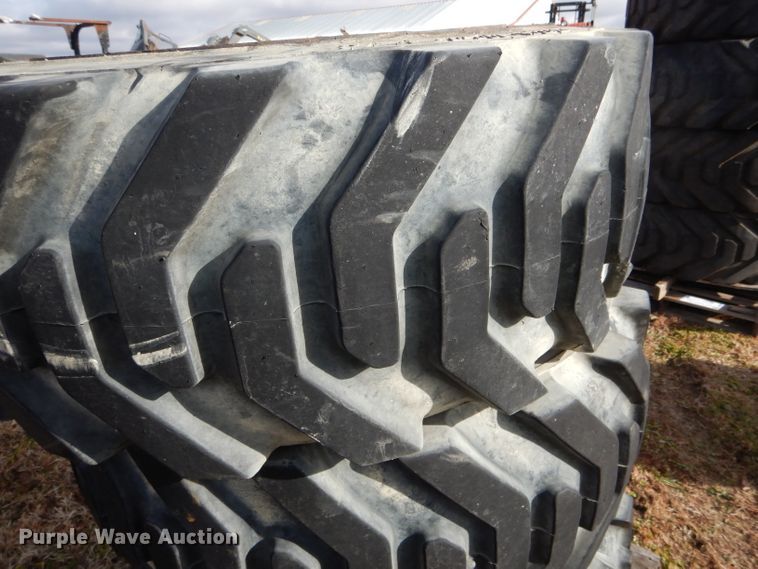 image for item DH6907 (4) 39 x 15-22.5 foam filled tires