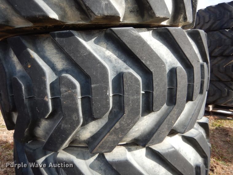 image for item DH6907 (4) 39 x 15-22.5 foam filled tires