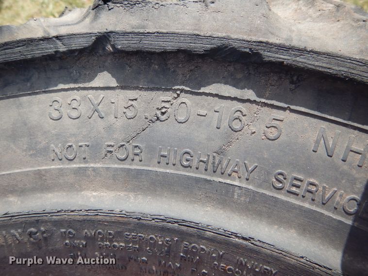 image for item DH6908 (4) 33 x 15.50-16.5 foam filled tires