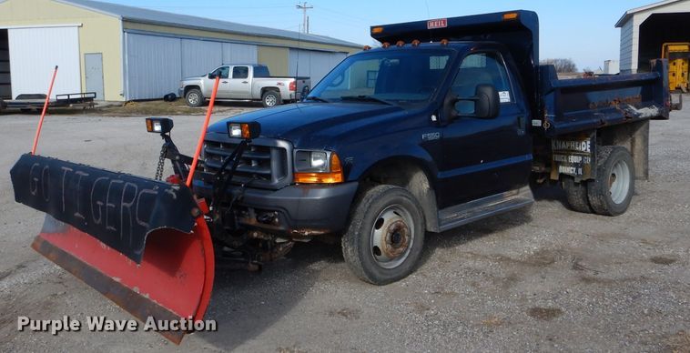 image for item DH6947 2001 Ford F550 Super Duty XL dump truck