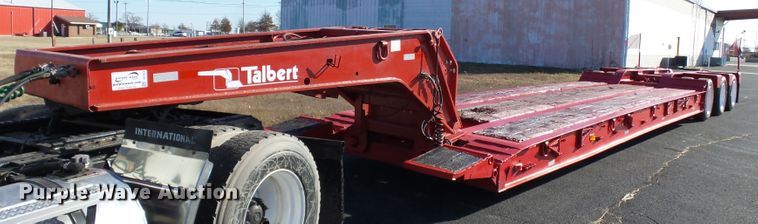 image for item DH7824 1996 Talbert TA lowboy equipment trailer