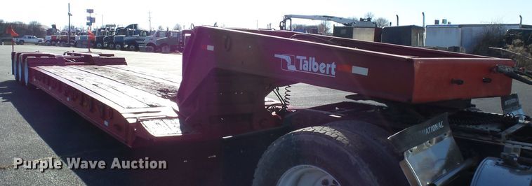 image for item DH7824 1996 Talbert TA lowboy equipment trailer