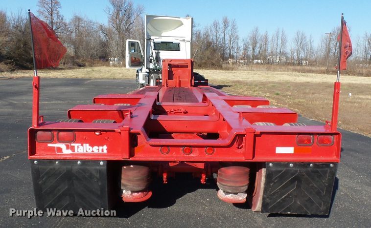 image for item DH7824 1996 Talbert TA lowboy equipment trailer