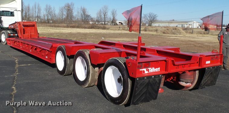 image for item DH7824 1996 Talbert TA lowboy equipment trailer